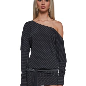 Flirt Hard Off The Shoulder Mini Dress
