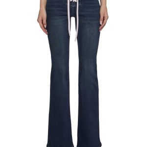 Talia Low Rise Jeans - Lace Up