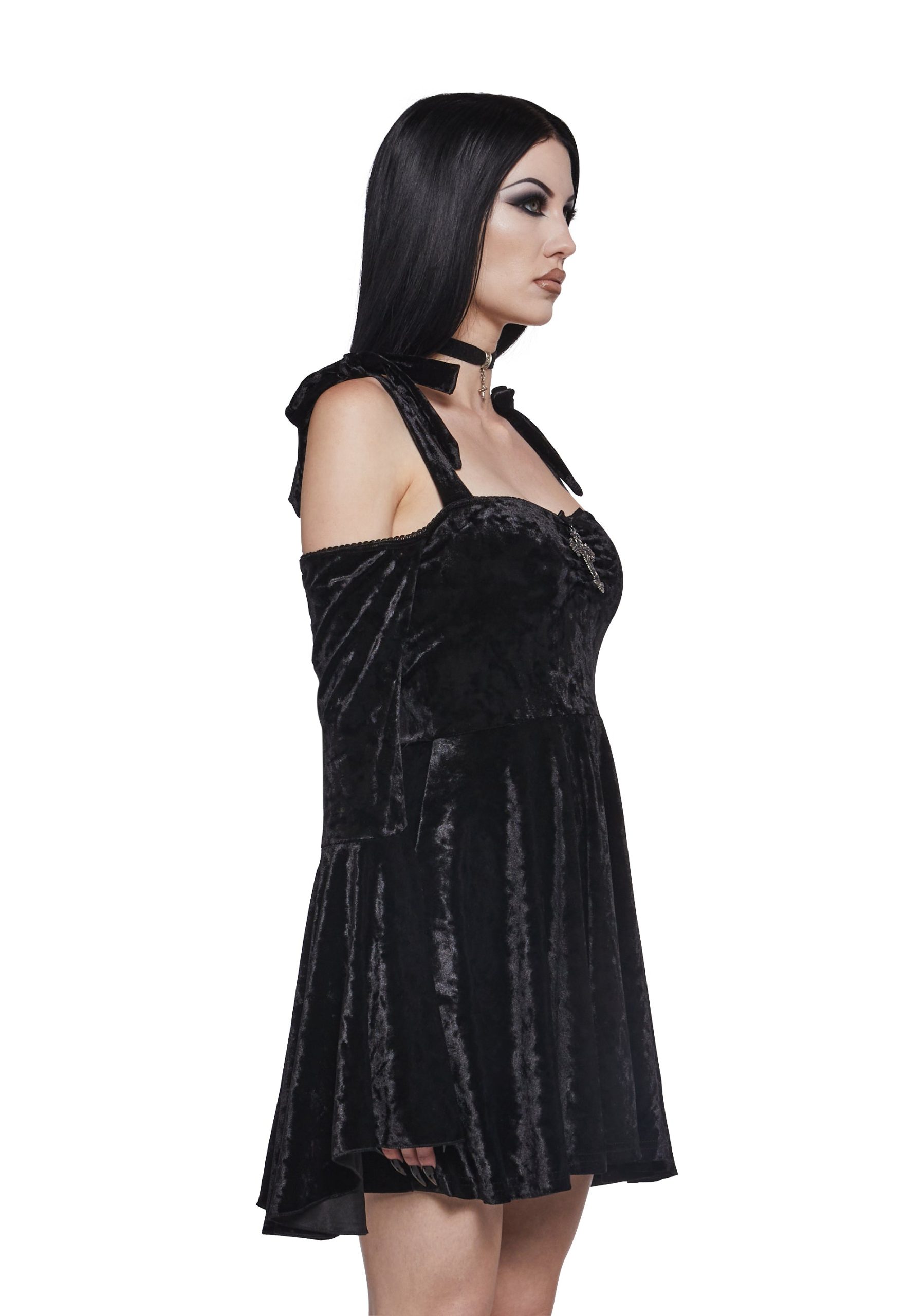 Nocturnal Elegance Mini Dress - Image 3