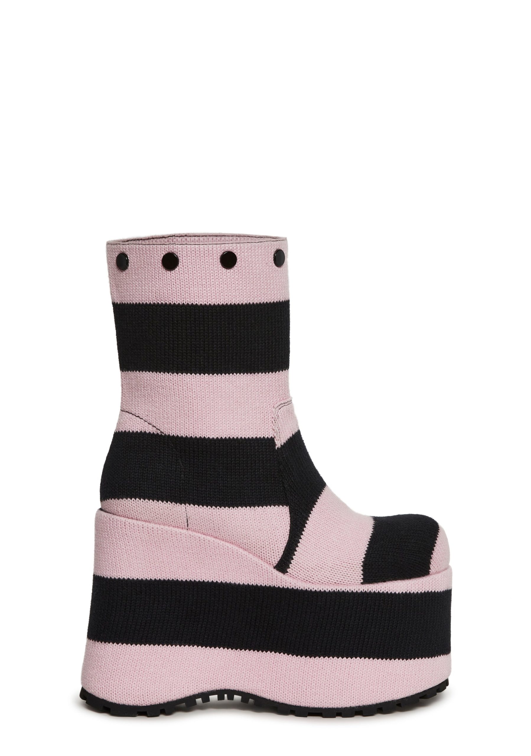 Snuggle Lifestyle Platform Boots - Striped - Image 5
