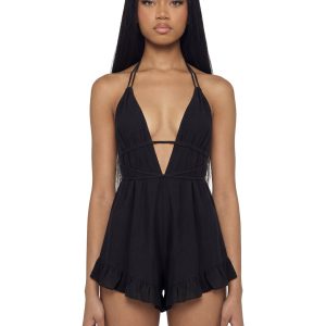 Margot Romper - Black