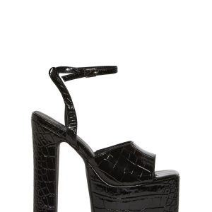 Devour Croc Platform Heels