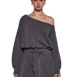 Fingers Crossed Sweatshirt Dress
