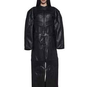 Detachable Motocross Long Coat