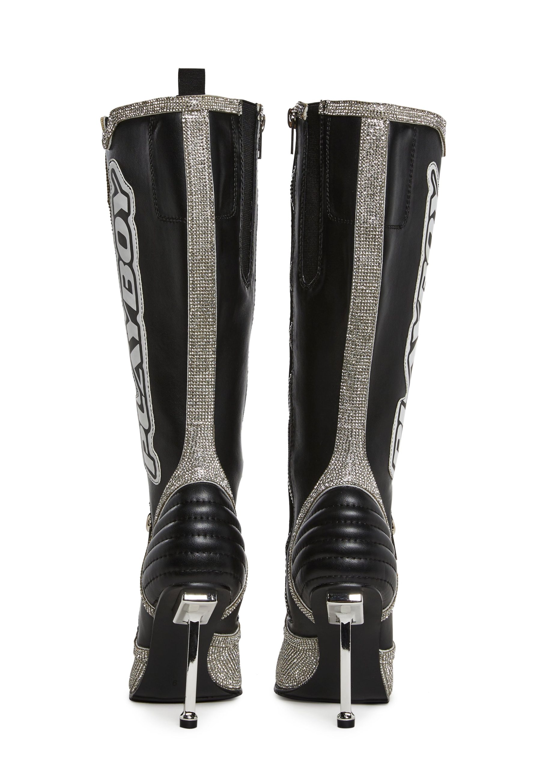 Revved Up Ready Moto Boots - Rhinestone - Image 4
