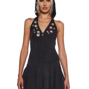 Cloak And Dagger Hooded Dress