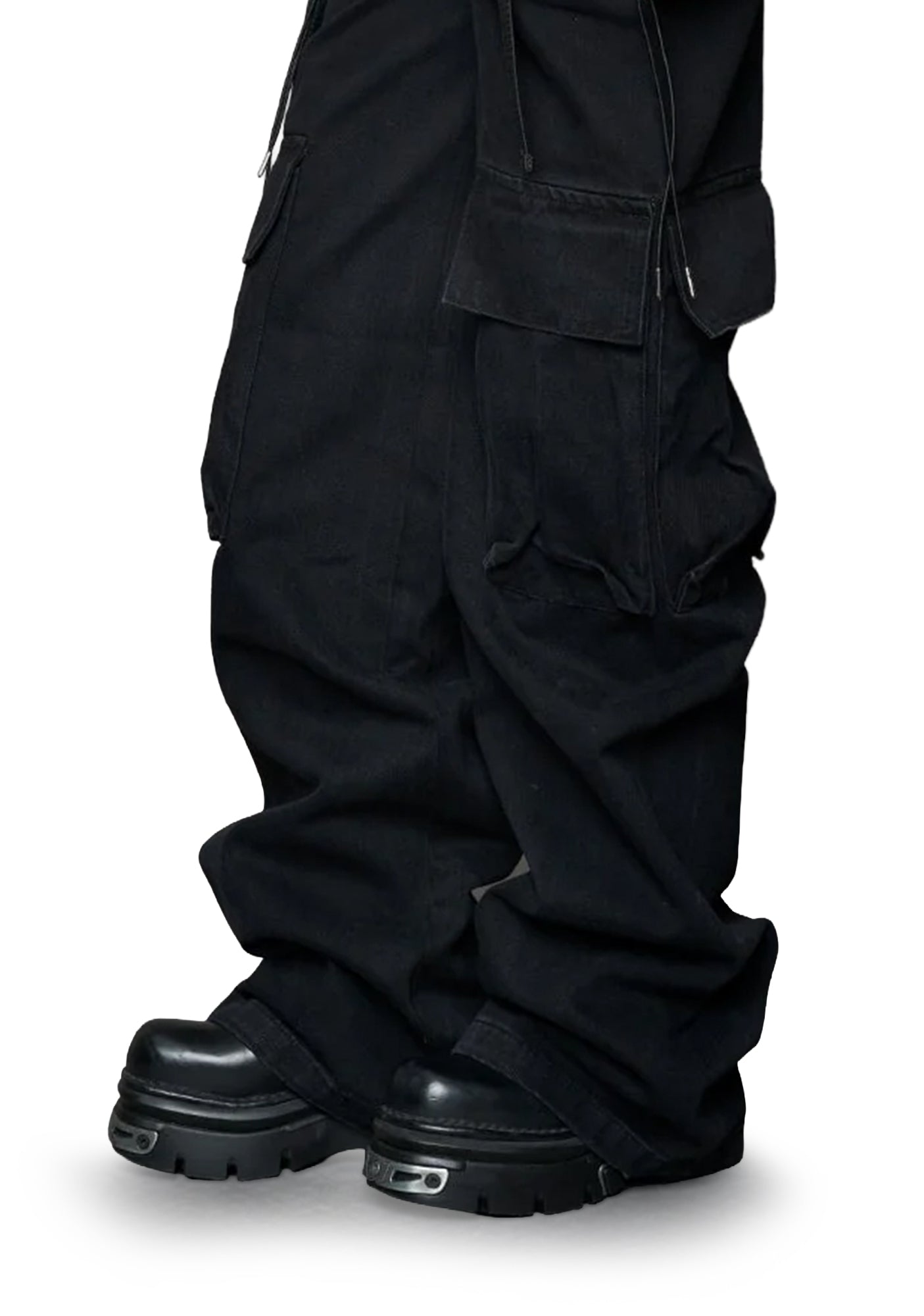 Denim Panty Trousers - Black - Image 5