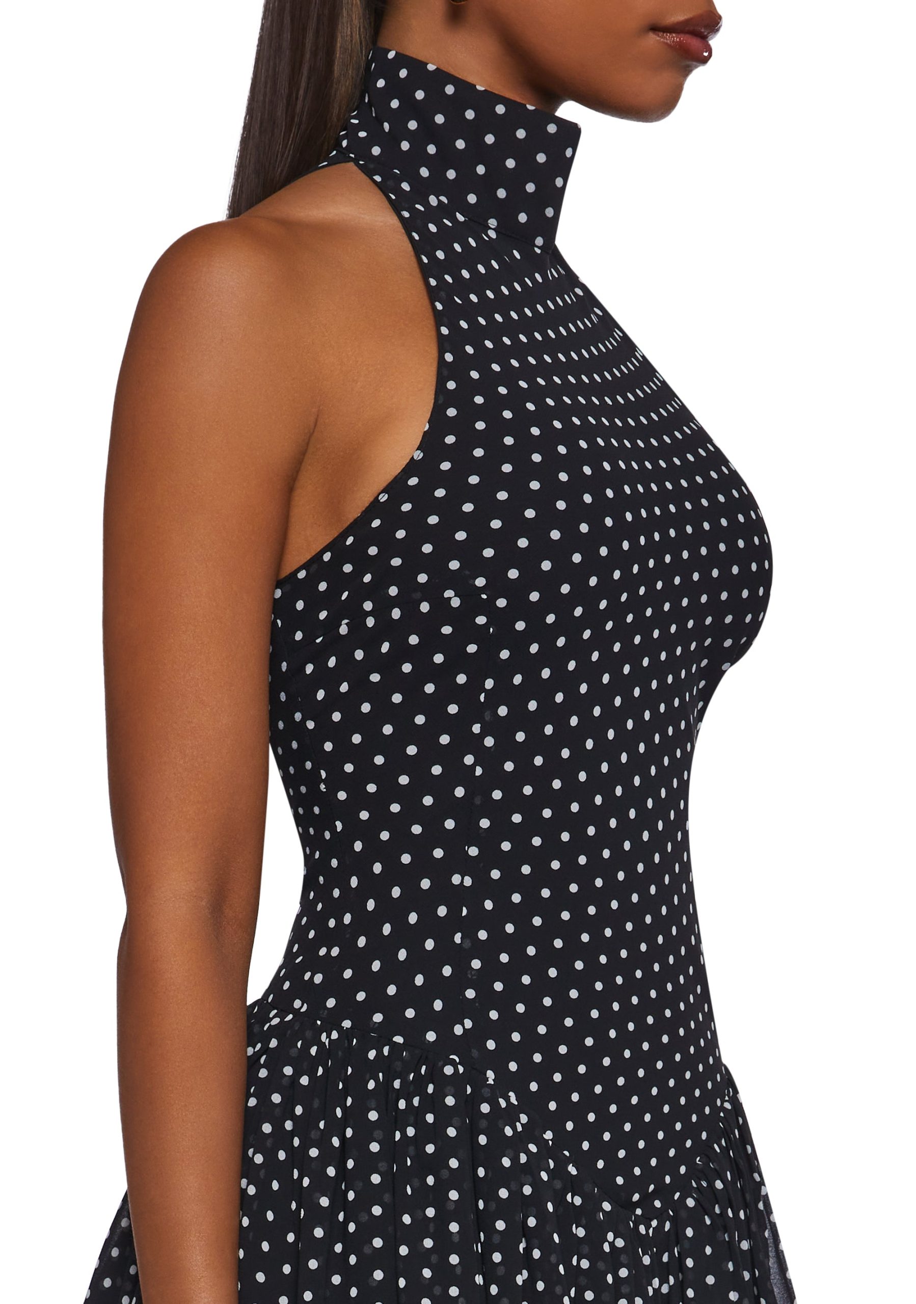 Main Character Polka Dot Dress - Black - Image 5