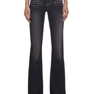 Elle Low Rise Jeans - Black
