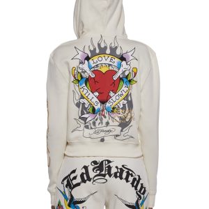 LKS Heart Zip Front Hoodie