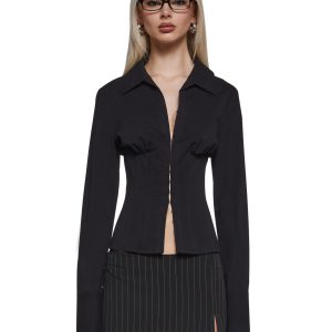 Office Siren Blouse - Black