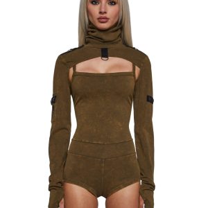Outro Knit Romper And Shrug Set