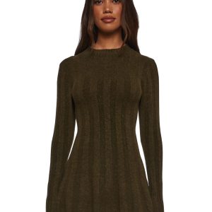 Cafe Reverie Mini Dress - Green