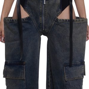 Denim Panty Trousers - Medium Wash