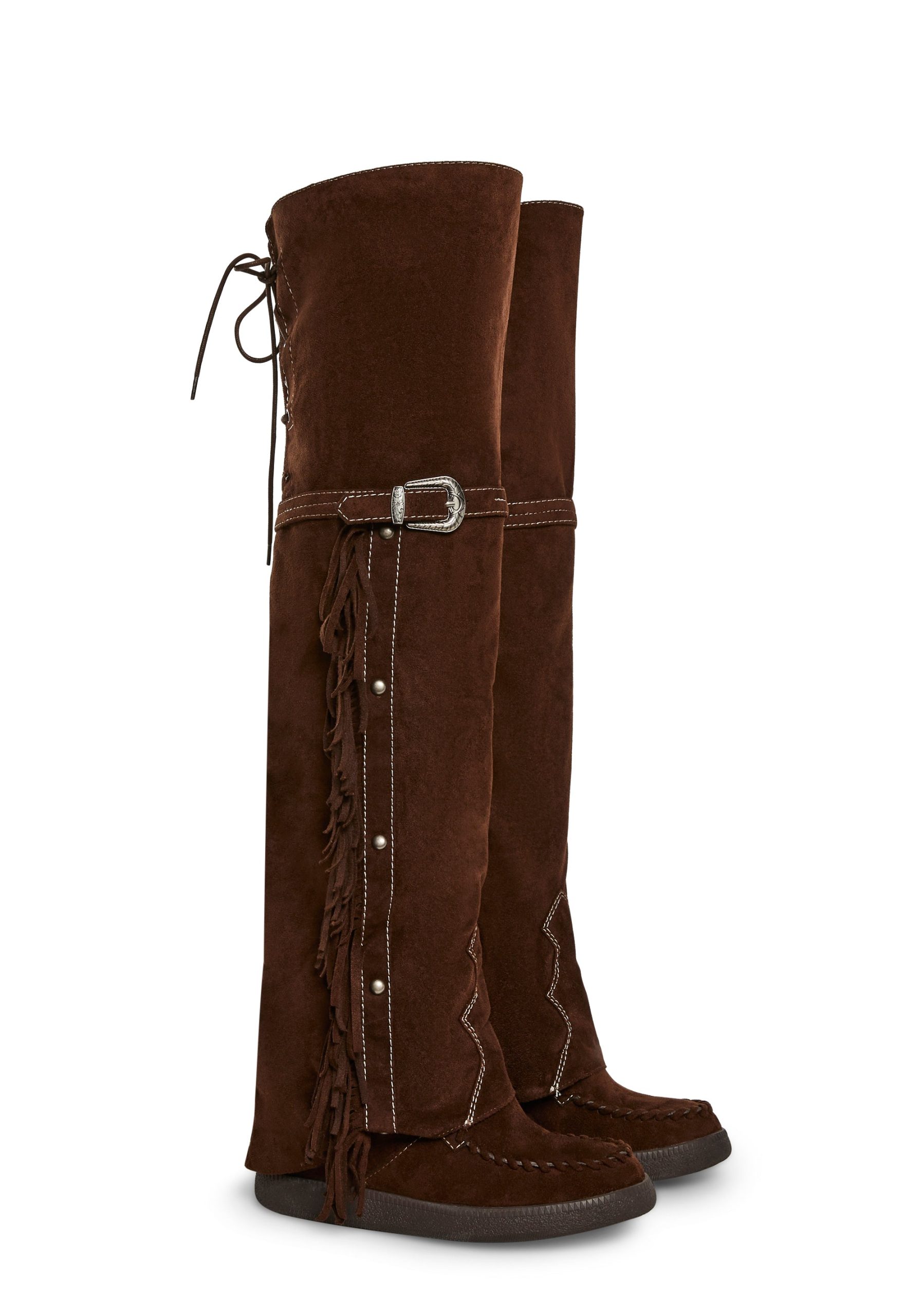 Fringe Thigh High Boot - Image 4