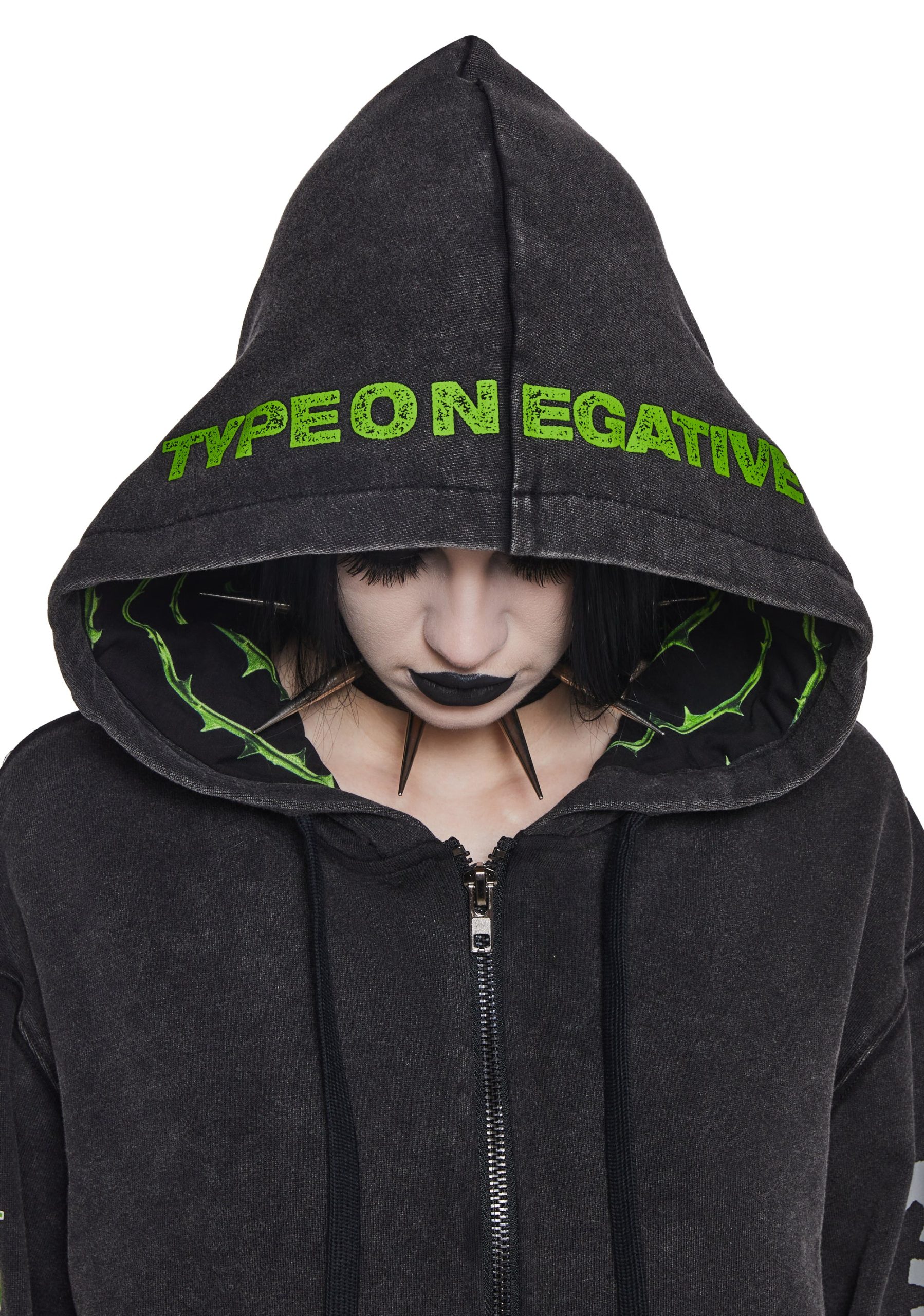 Black No.1 Washed Hoodie - Image 5
