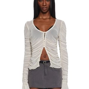 Divine Status Chiffon Blouse - Ivory