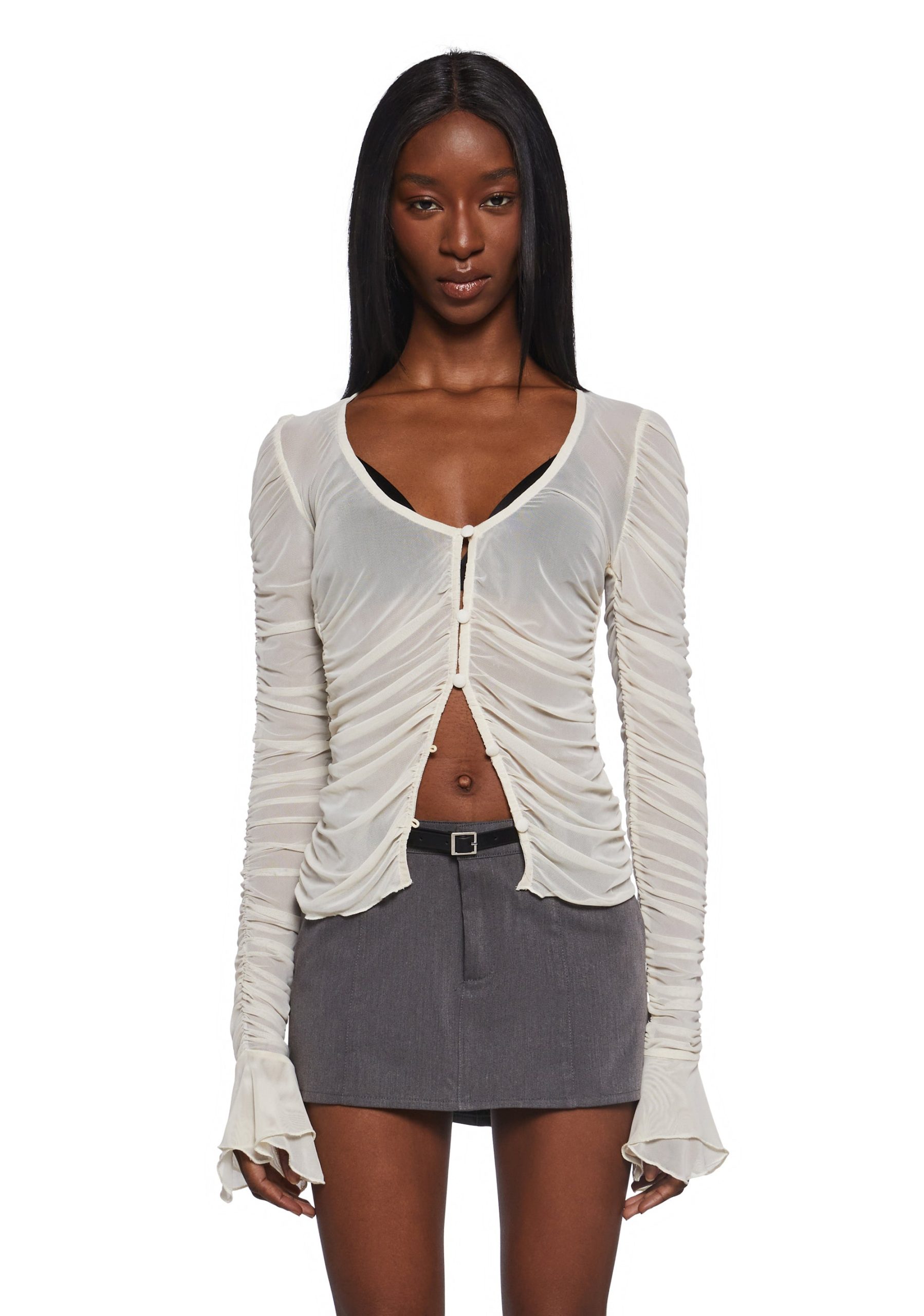 Divine Status Chiffon Blouse - Ivory