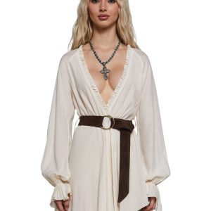 Alana Frills Wrap Dress