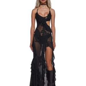 Rebel Mon Amour Maxi Dress - Black