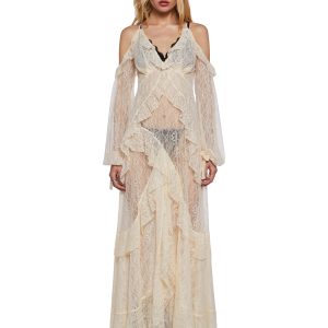 Desert Mirage Lace Maxi Dress