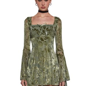 Whimsy Musings Flared Mini Dress