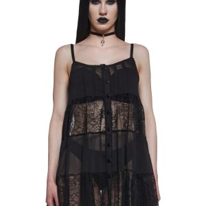 Iris Lace Baby Doll Dress
