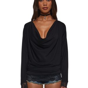 Vandal Beauty Cowl Top