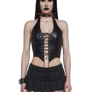 Isis Lace Up Halter Top