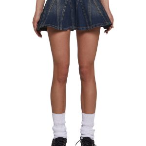 Mariah Flared Denim Skirt