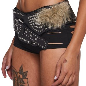 Gambling Desert Studded Belt - Black