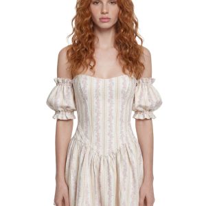 Holding Court Corset Dress - White