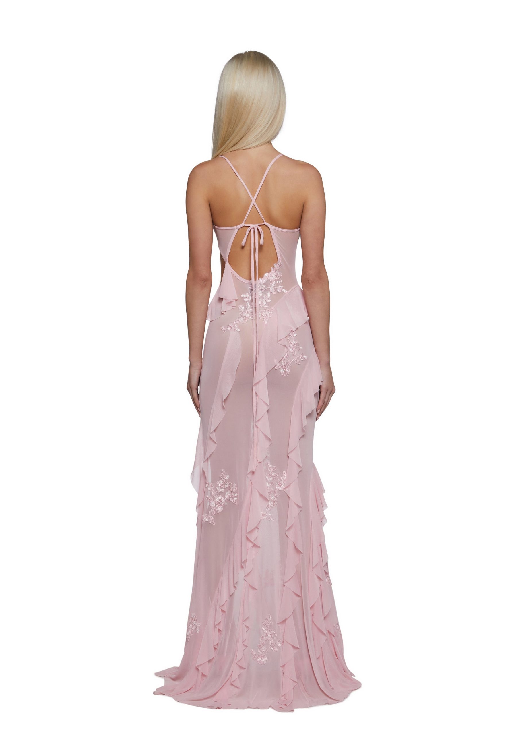 Rebel Mon Amour Maxi Dress - Pink - Image 4