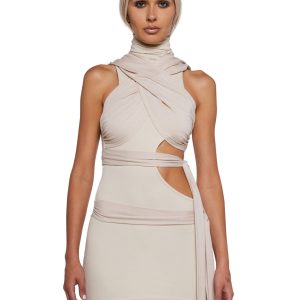 Signal Cut Out Wrap Mini Dress