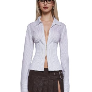Office Siren Blouse - White