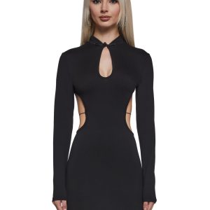 Secret Key Backless Dress