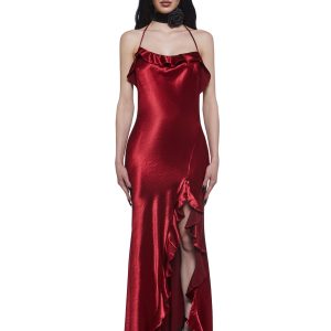 Envy Appeal Satin Maxi Dress