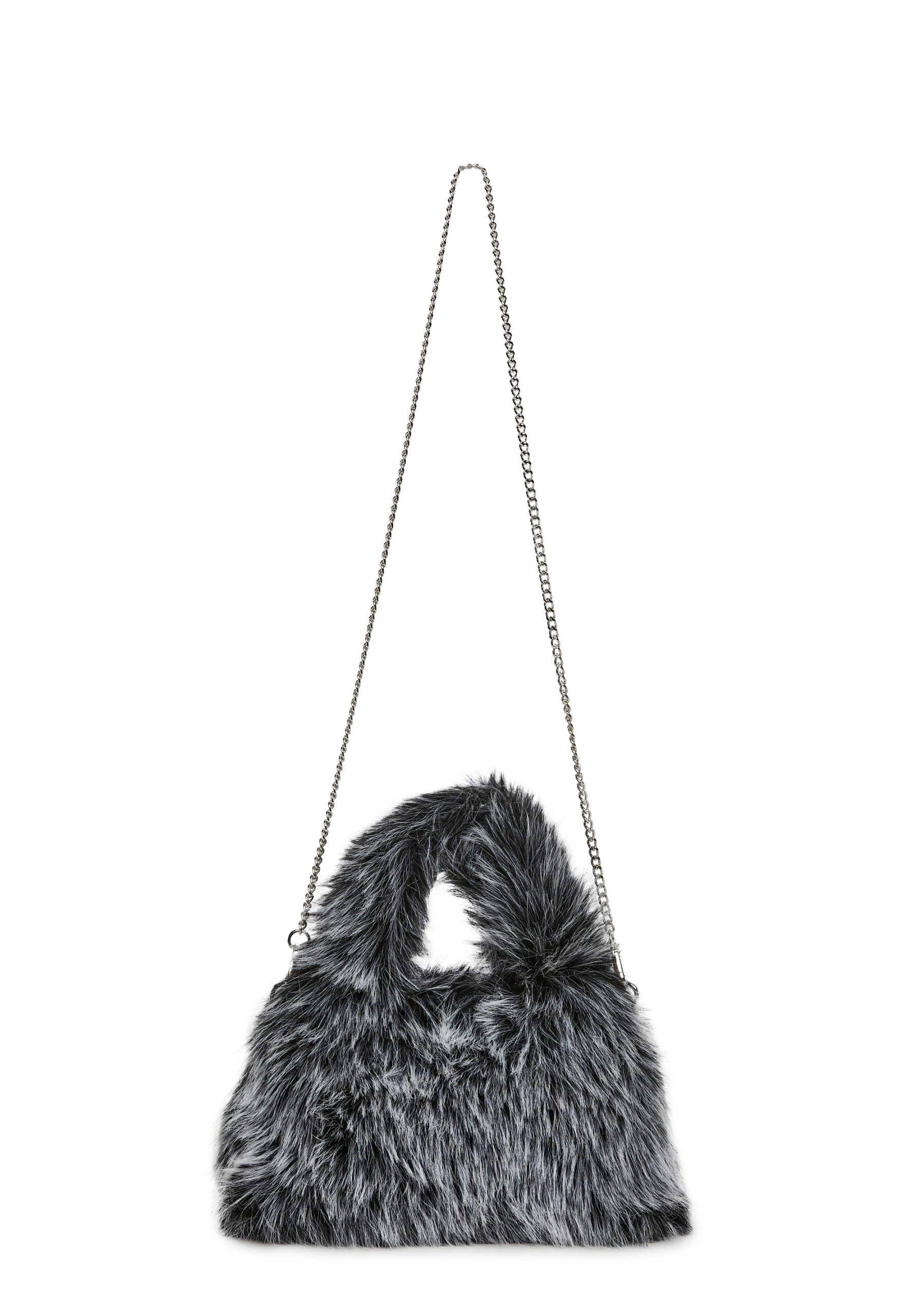 Arctic Noir Faux Fur Bag And Hat Set - Image 12