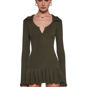 Class Dismissed Mini Dress - Green