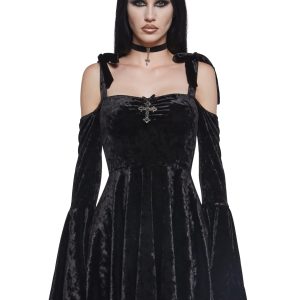 Nocturnal Elegance Mini Dress