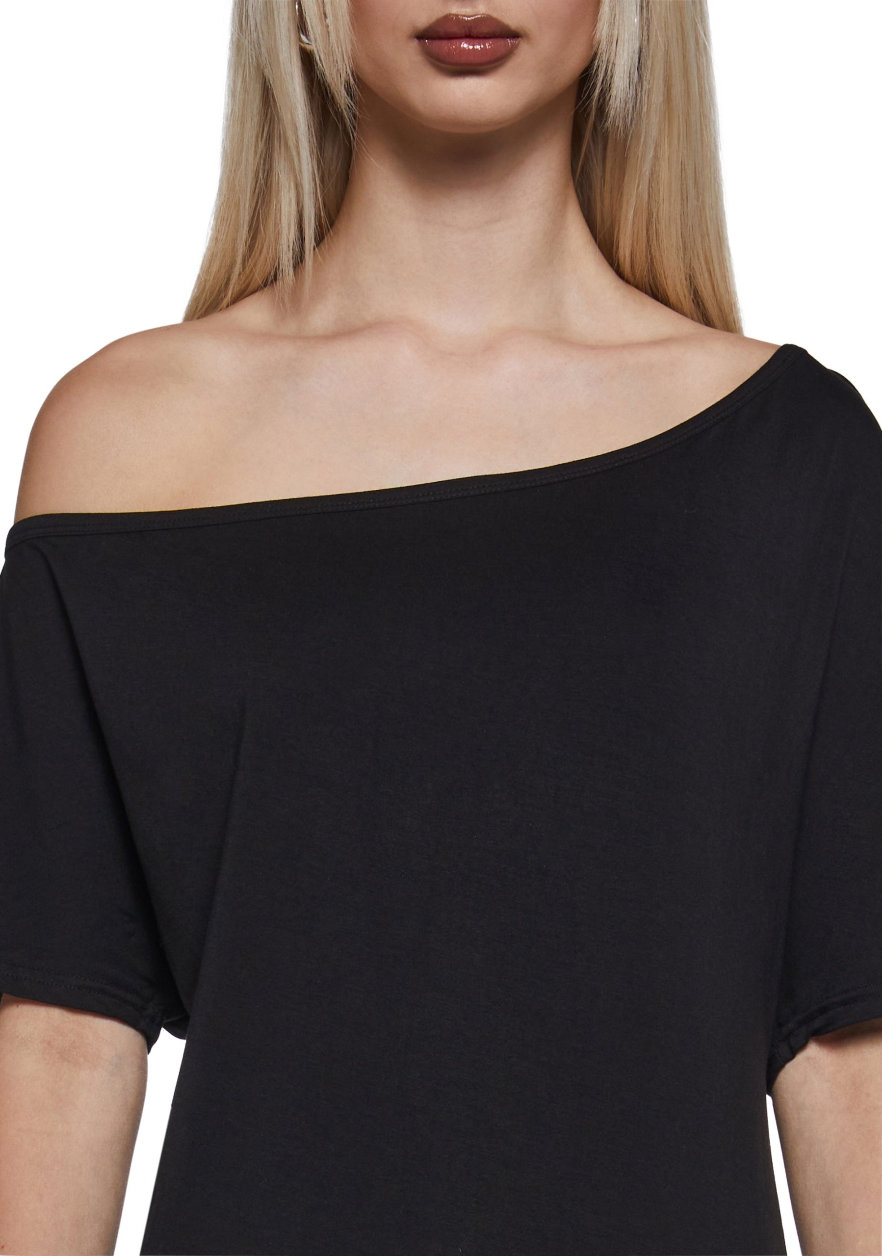 Flirting Over Oversized Tee - Black - Image 6