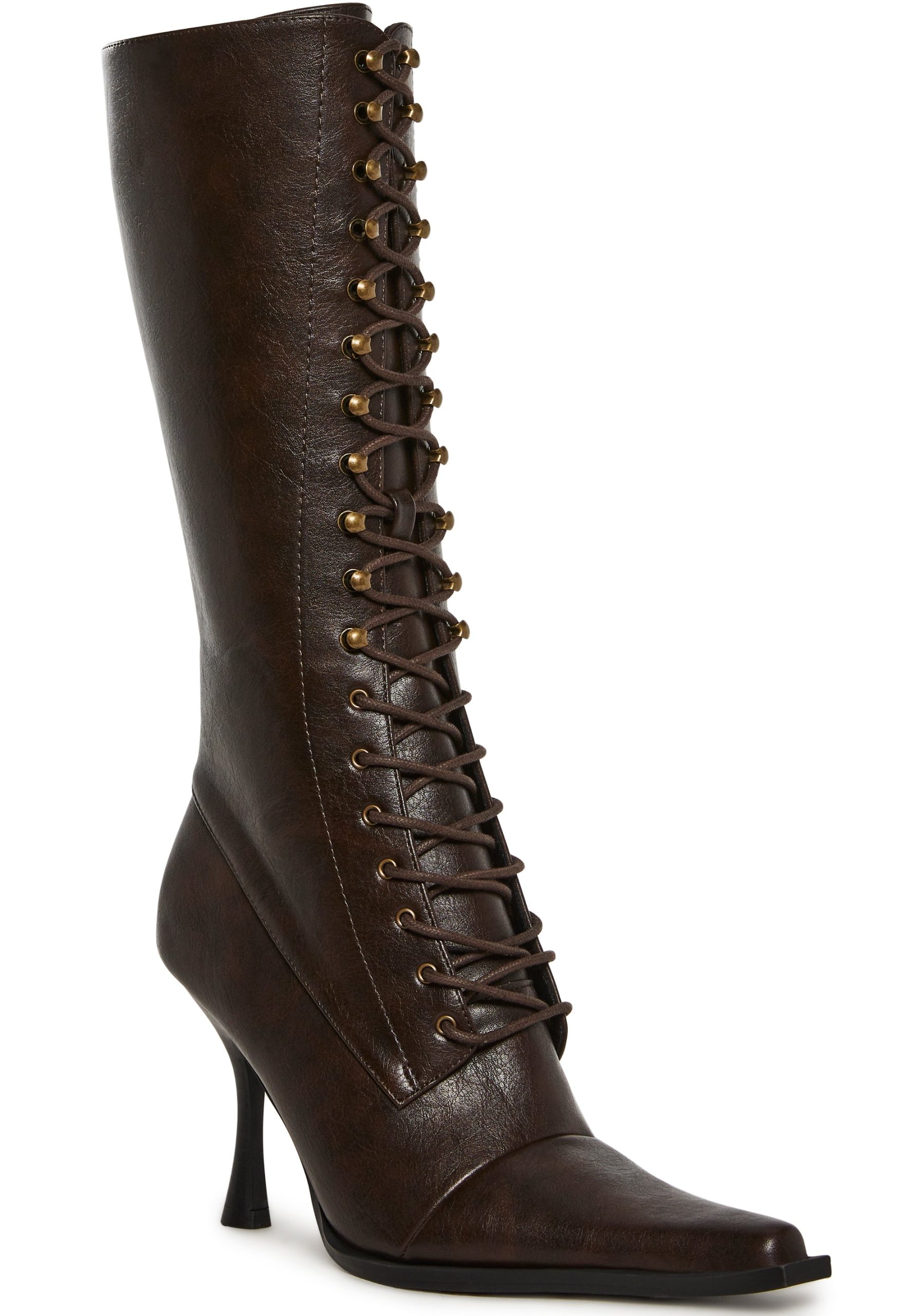 Tricks And Trials Lace Up Boots - Brown - Image 2
