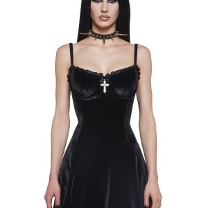 Midnight Blind Faith Velvet Dress