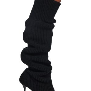 Hot Shot Knit Heeled Boots