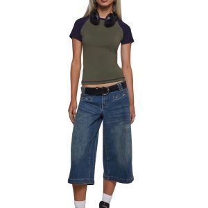 Gaucho Low Rise Capri Jeans