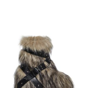 Low Wild Instincts Faux Fur Combat Boots - Off White