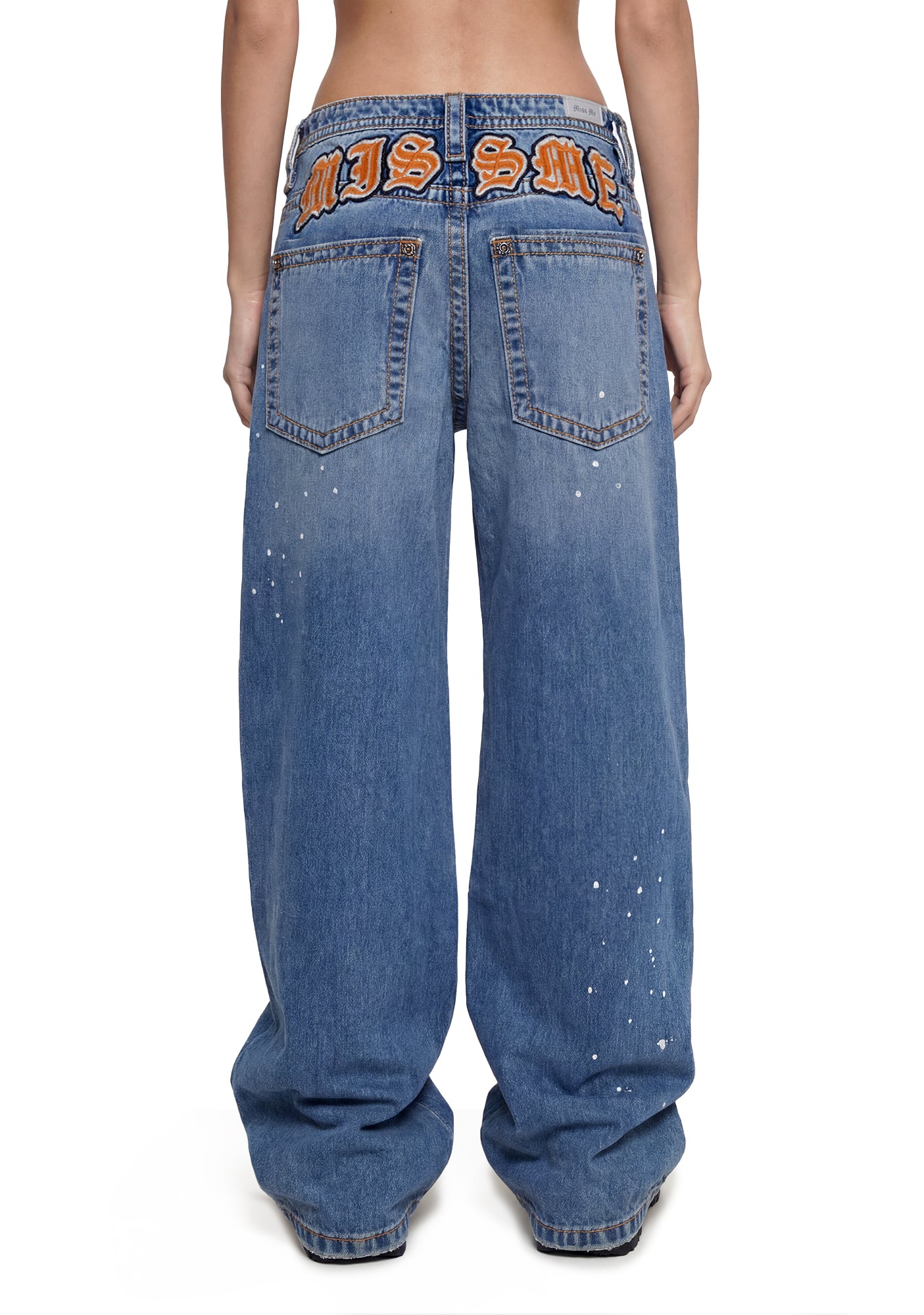 Lyrix Baggy Wide Leg - Light Wash - Image 2