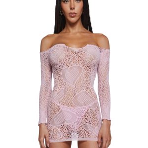My Everything Off The Shoulder Dress - Pink