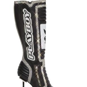 Revved Up Ready Moto Boots - Rhinestone