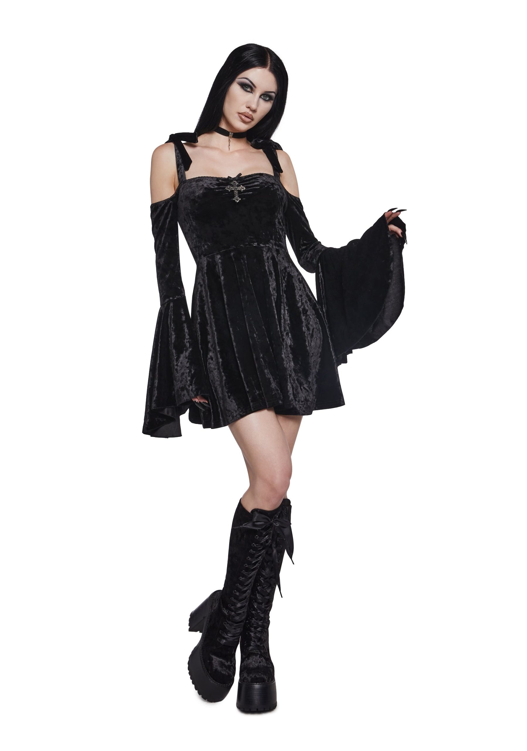 Nocturnal Elegance Mini Dress - Image 2